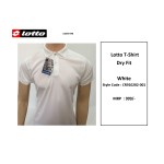 Lotto Dryfit White Polo T Shirt